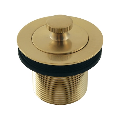Kingston Brass 112 Lift and Turn Tub Drain with 112 Body Thread, Brushed Brass DLT15SB